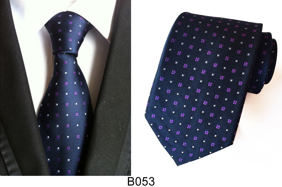 Manufacturers wholesale tie polyester jacquard tie men's casual formal wear professional business tie in stock supply