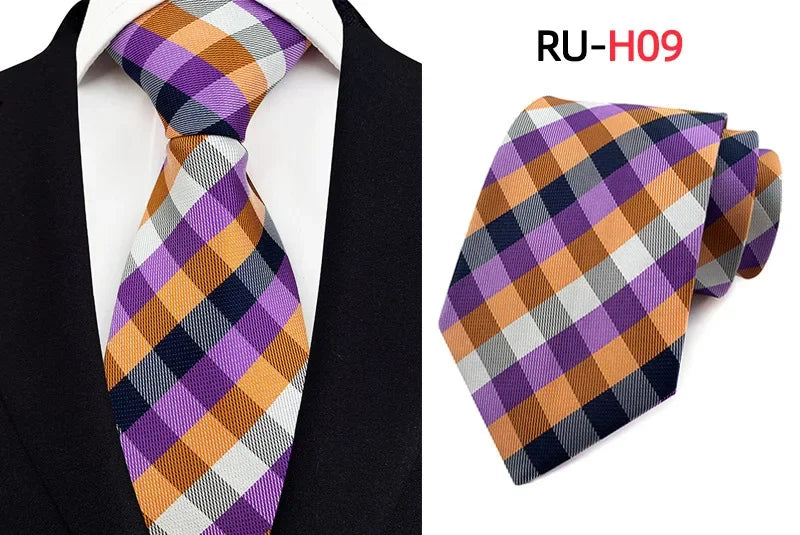 Tie Men's British Vintage Brown khaki brown Plaid Business Casual Striped Red Wedding Tie