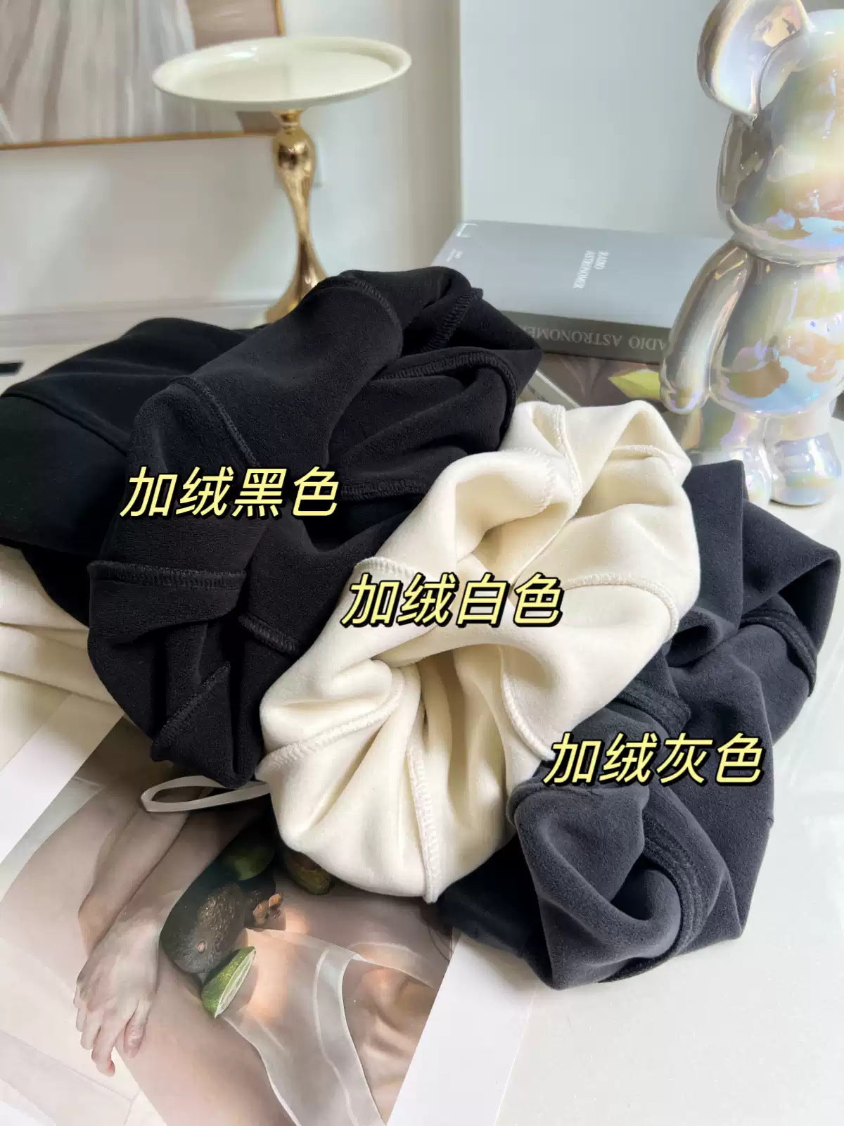 fleece-lined Thickened Acetic Acid Wool Skirt Women's Autumn and Winter High Waist All-match Mid-length A- line Umbrella Skirt Slimming