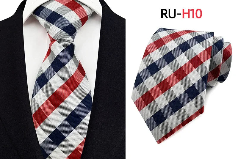 Tie Men's British Vintage Brown khaki brown Plaid Business Casual Striped Red Wedding Tie