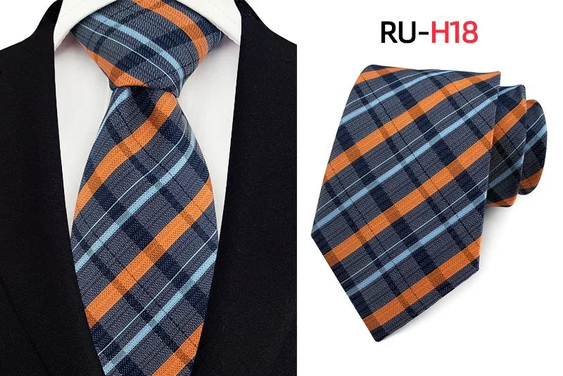 Tie Men's British Vintage Brown khaki brown Plaid Business Casual Striped Red Wedding Tie