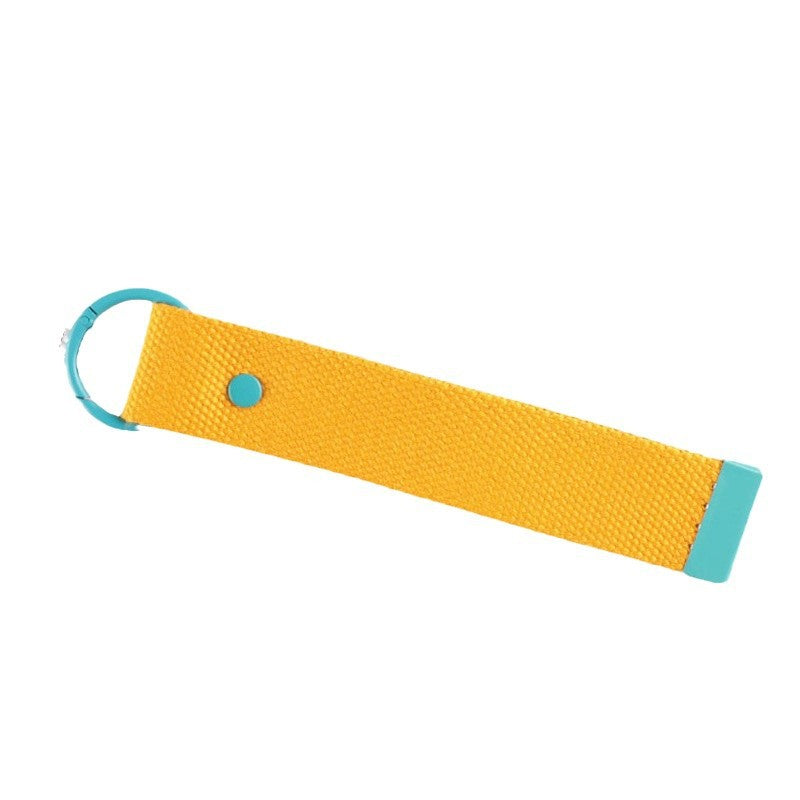 New 32mm Japanese and Korean Ins Style Dopamine Color DIY Keychain Ribbon Lanyard Embroidered Canvas Strap Korean Strap