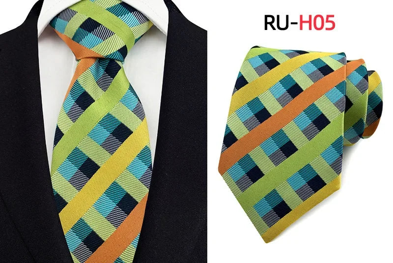 Tie Men's British Vintage Brown khaki brown Plaid Business Casual Striped Red Wedding Tie